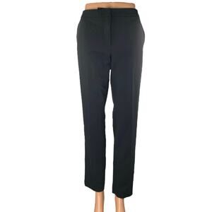 Tommy Hilfiger Women's Black High Waisted Straight Leg Trousers Dress Pants Sz 8